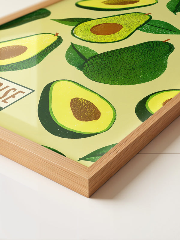 Avocado Illustrativ Retrodesign