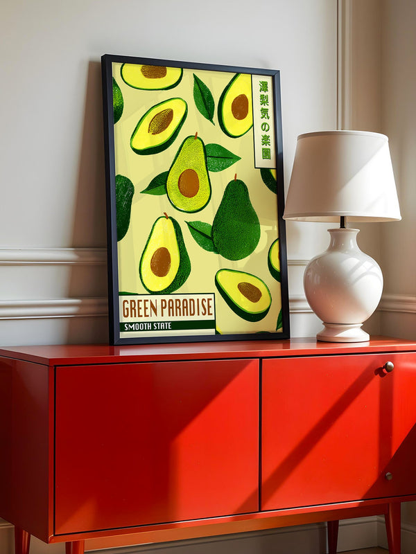 Avocado Illustrativ Retrodesign