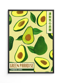 Avocado Illustrativ Retrodesign