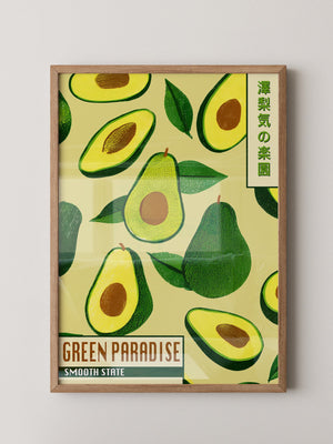 Avocado Illustrativ Retrodesign