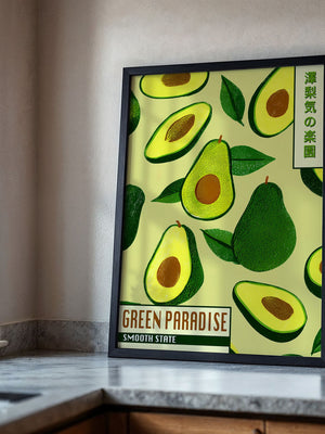 Avocado Illustrativ Retrodesign