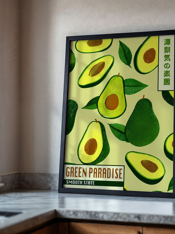 Avocado Illustrativ Retrodesign
