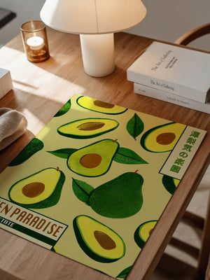 Avocado Illustrativ Retrodesign