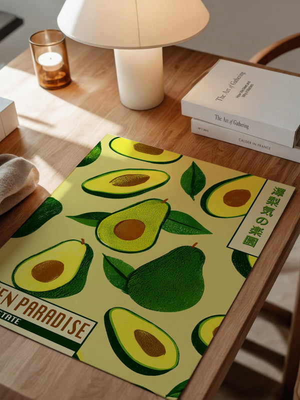 Avocado Illustrativ Retrodesign
