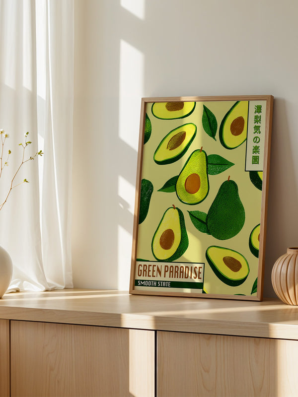 Avocado Illustrativ Retrodesign