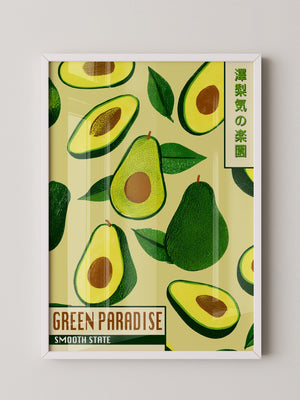 Avocado Illustrativ Retrodesign