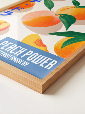 Pfirsiche Grafik Retro-Stil