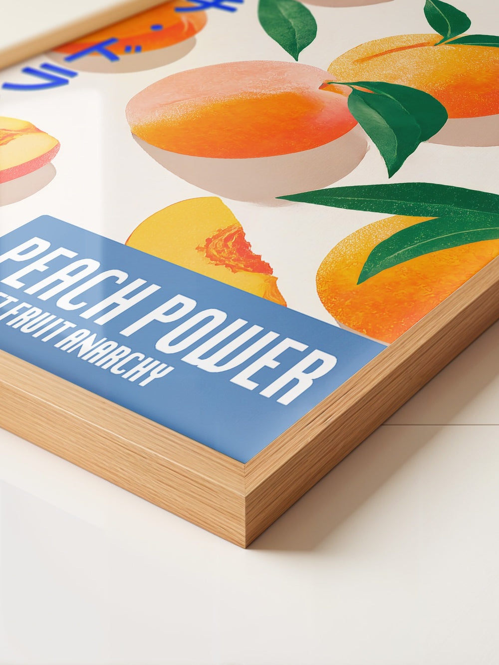 Pfirsiche Grafik Retro-Stil