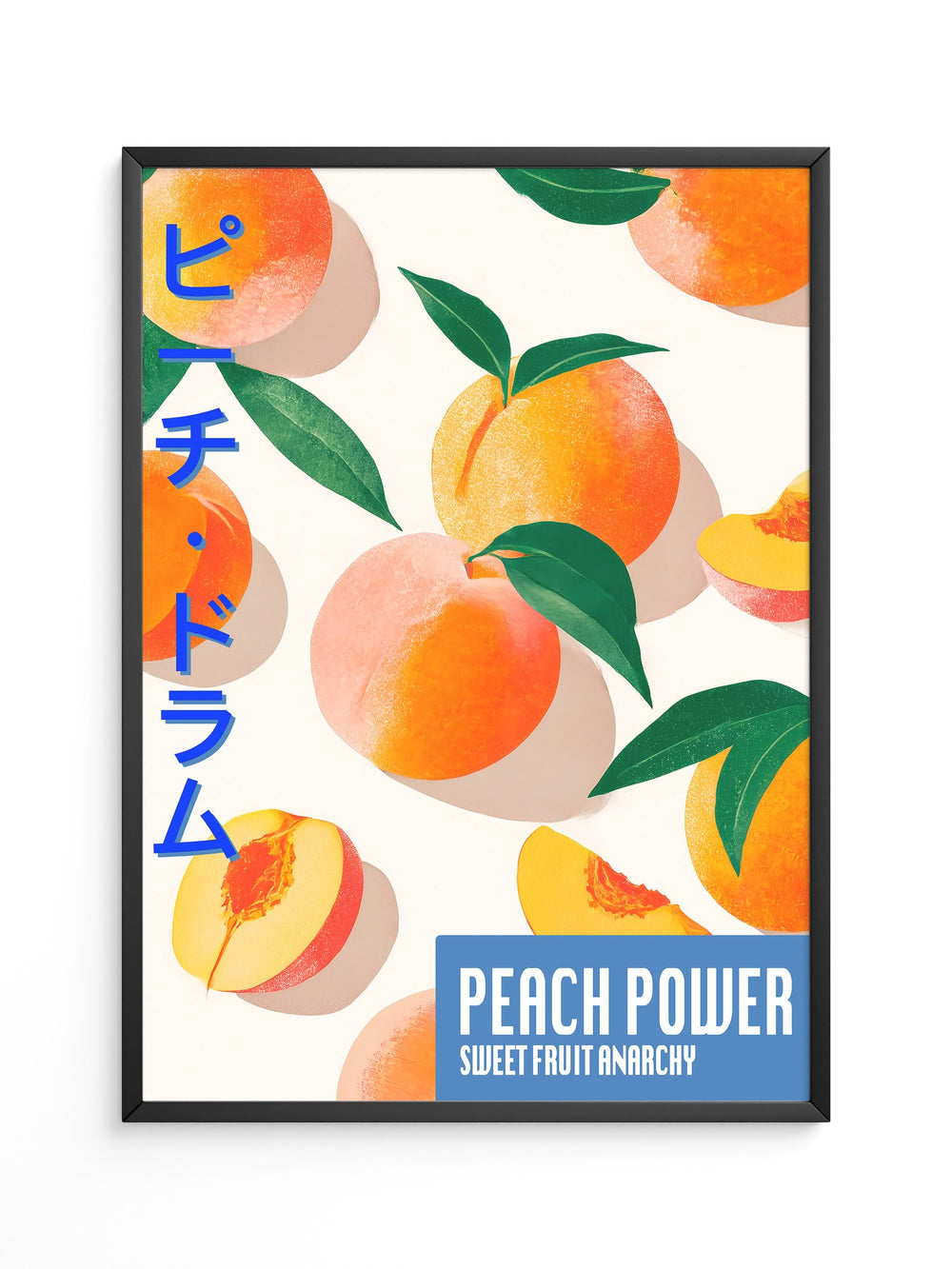 Pfirsiche Grafik Retro-Stil