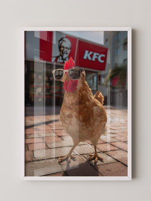 Huhn Sonnenbrille Retro Flair