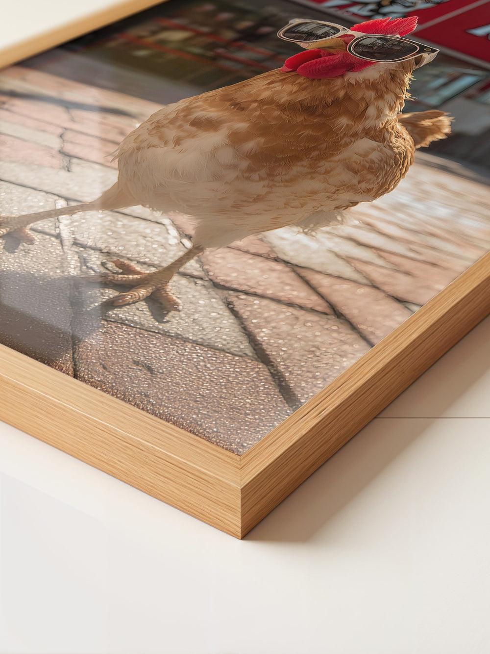 Huhn Sonnenbrille Retro Flair