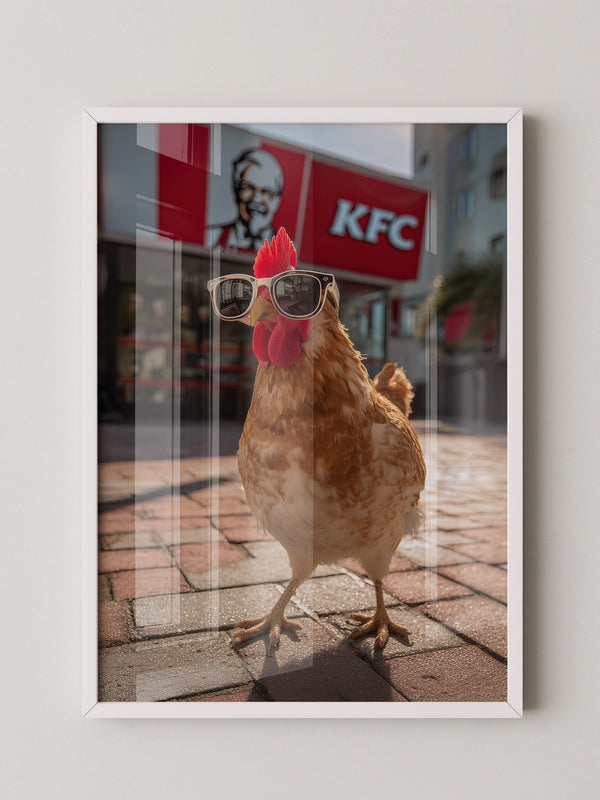 Huhn Sonnenbrille Retro Flair