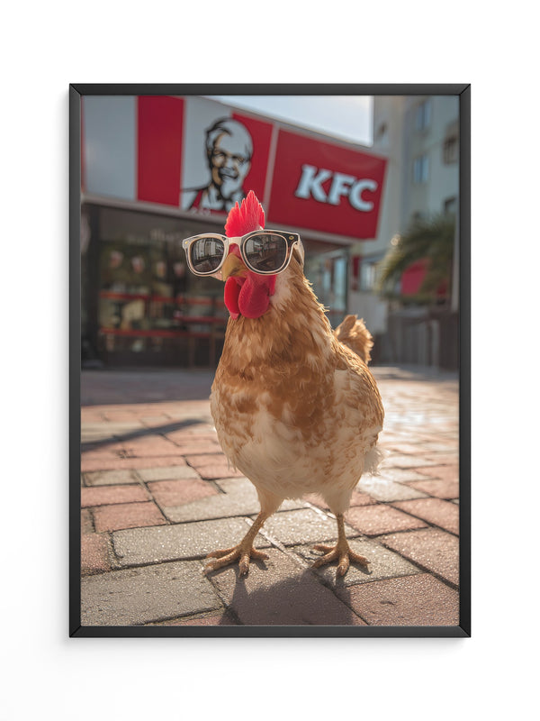 Huhn Sonnenbrille Retro Flair