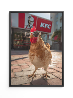 Huhn Sonnenbrille Retro Flair