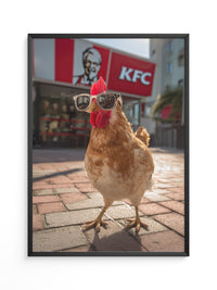 Huhn Sonnenbrille Retro Flair