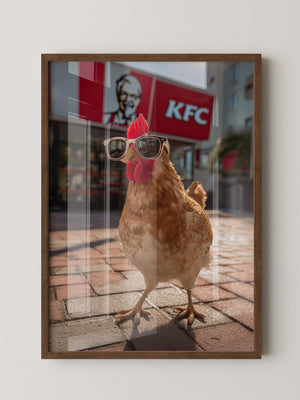 Huhn Sonnenbrille Retro Flair