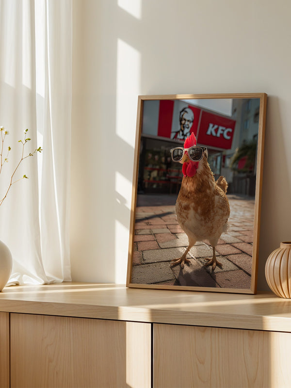 Huhn Sonnenbrille Retro Flair