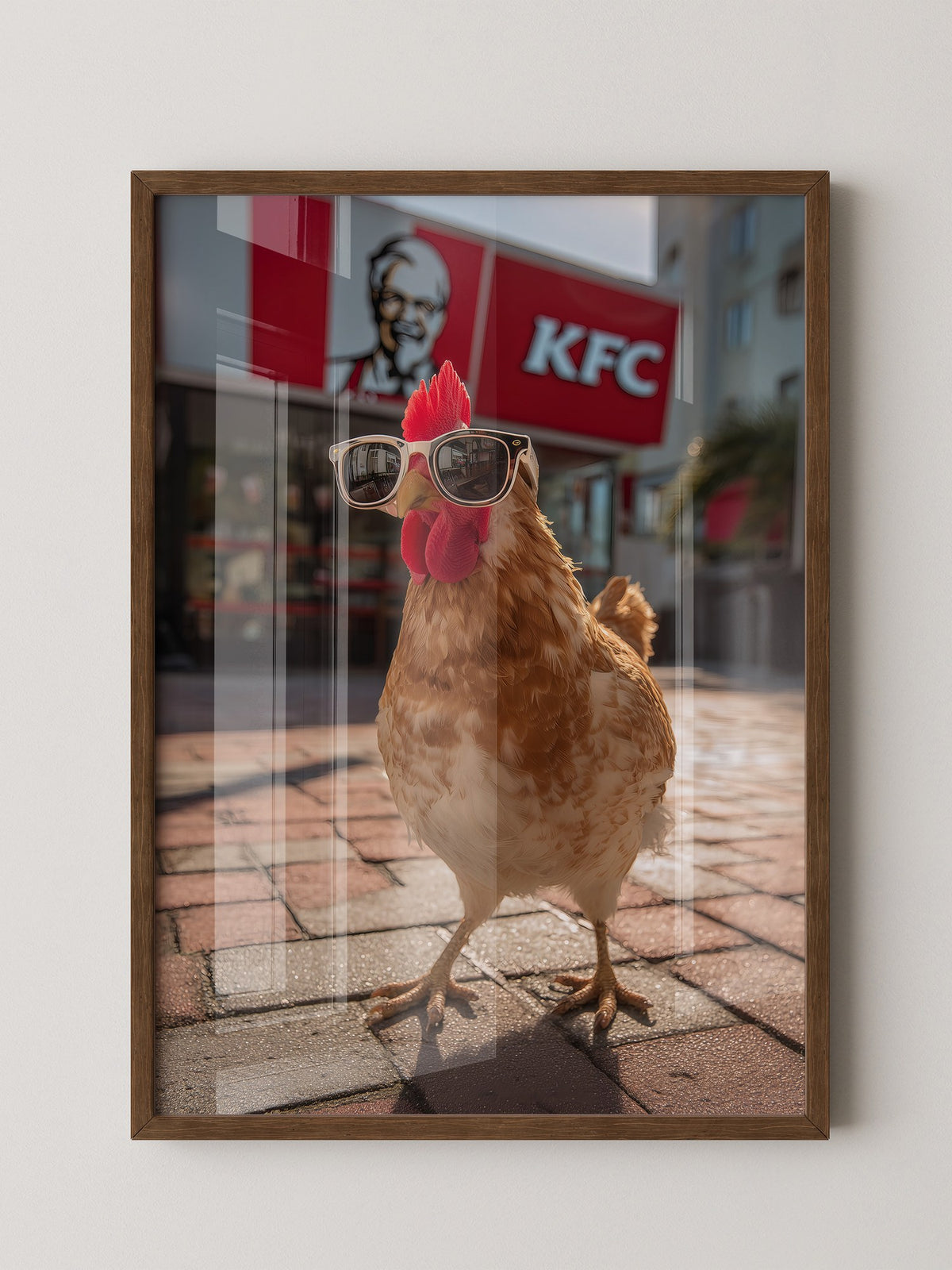 Huhn Sonnenbrille Retro Flair