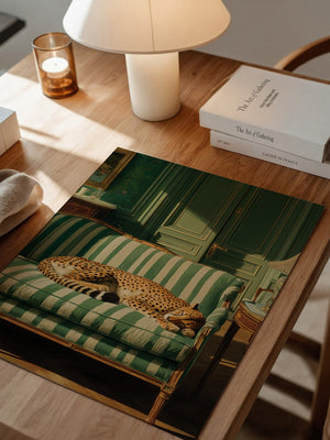 Gepard Sofa grün gestreift