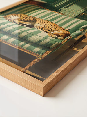 Gepard Sofa grün gestreift