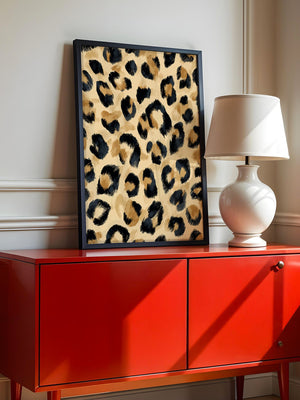 Leopardenmuster Wild Pinselstrich