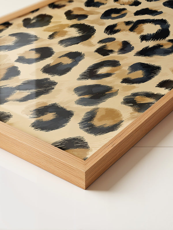 Leopardenmuster Wild Pinselstrich