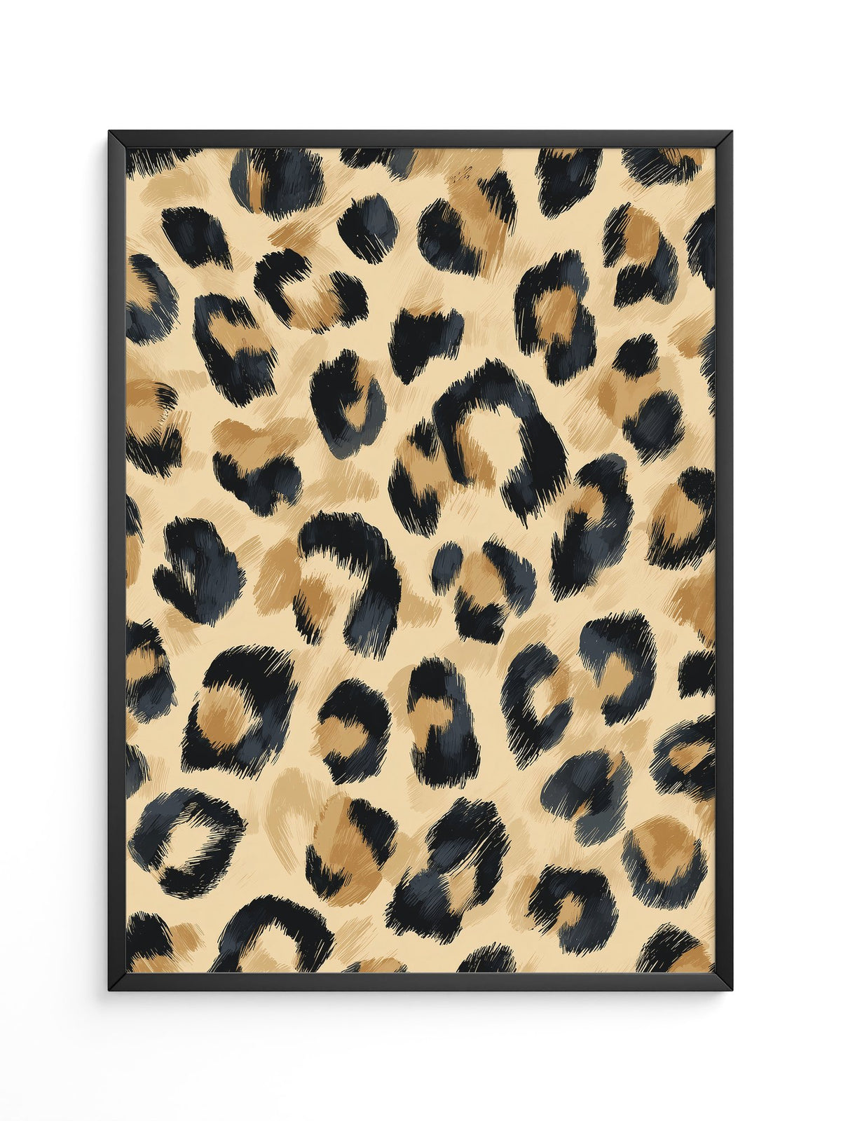 Leopardenmuster Wild Pinselstrich