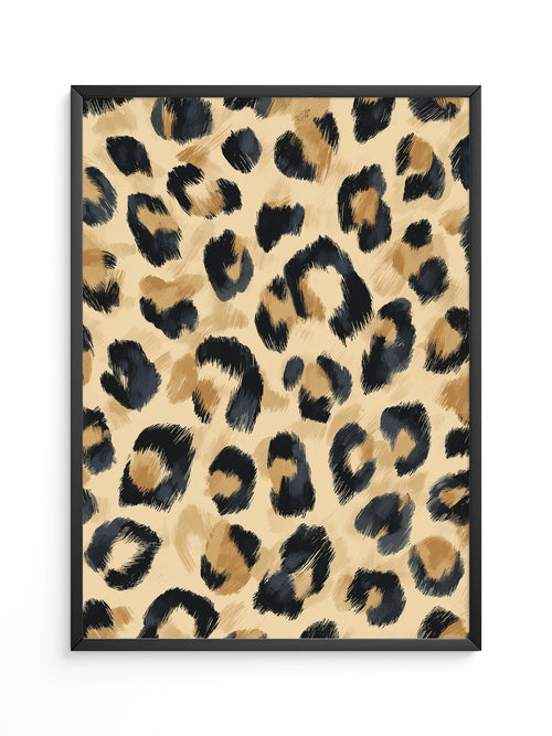 Leopardenmuster Wild Pinselstrich