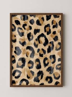 Leopardenmuster Wild Pinselstrich