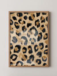 Leopardenmuster Wild Pinselstrich