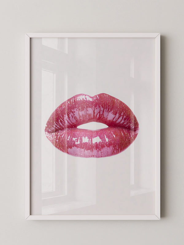 Glitzernde Lippen Hochglanz