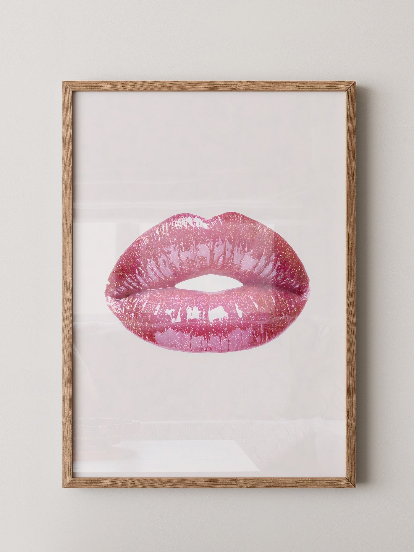Glitzernde Lippen Hochglanz