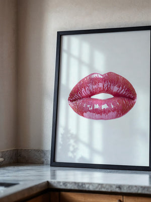 Glitzernde Lippen Hochglanz