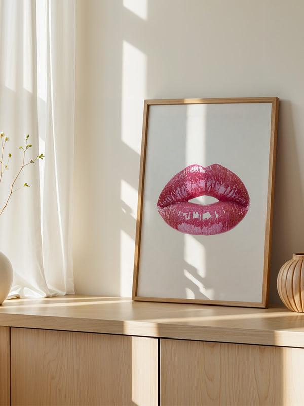 Glitzernde Lippen Hochglanz