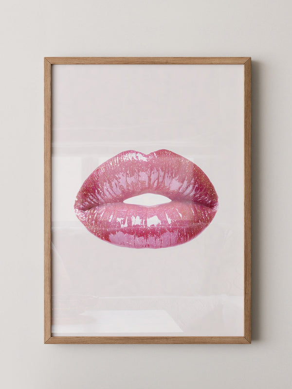 Glitzernde Lippen Hochglanz