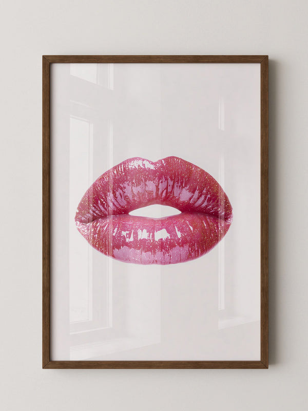 Glitzernde Lippen Hochglanz