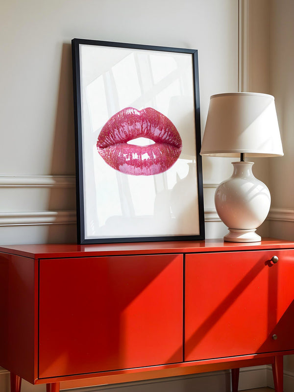 Glitzernde Lippen Hochglanz