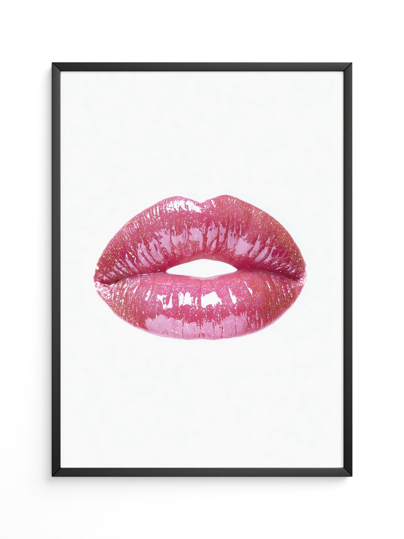 Glitzernde Lippen Hochglanz