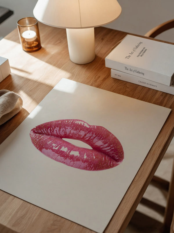 Glitzernde Lippen Hochglanz