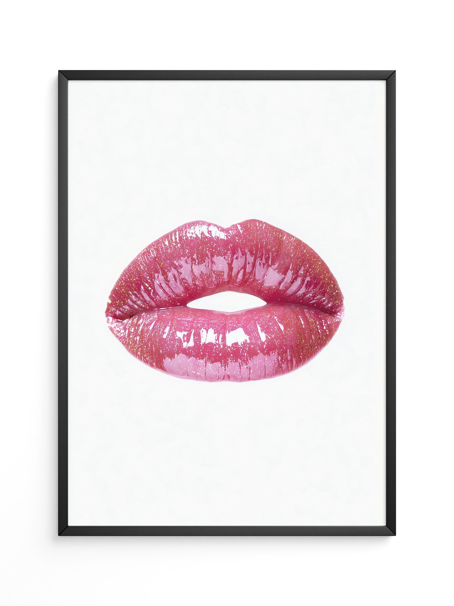 Glitzernde Lippen Hochglanz