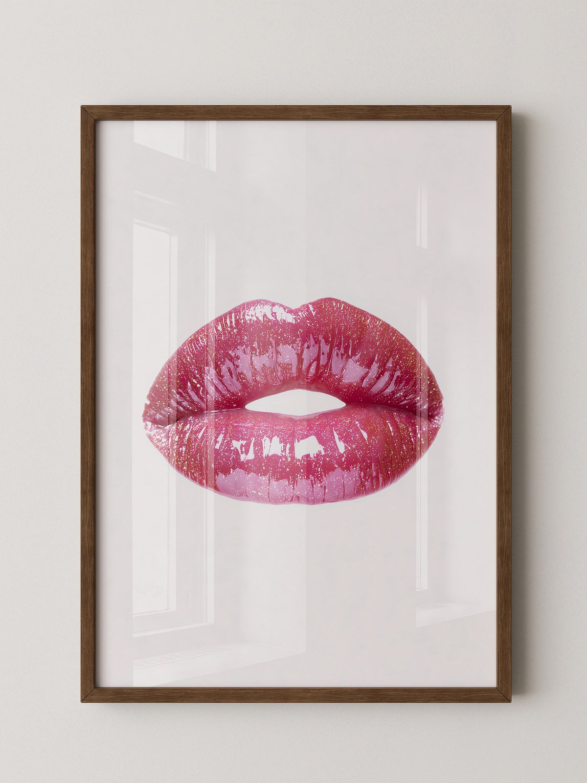 Glitzernde Lippen Hochglanz