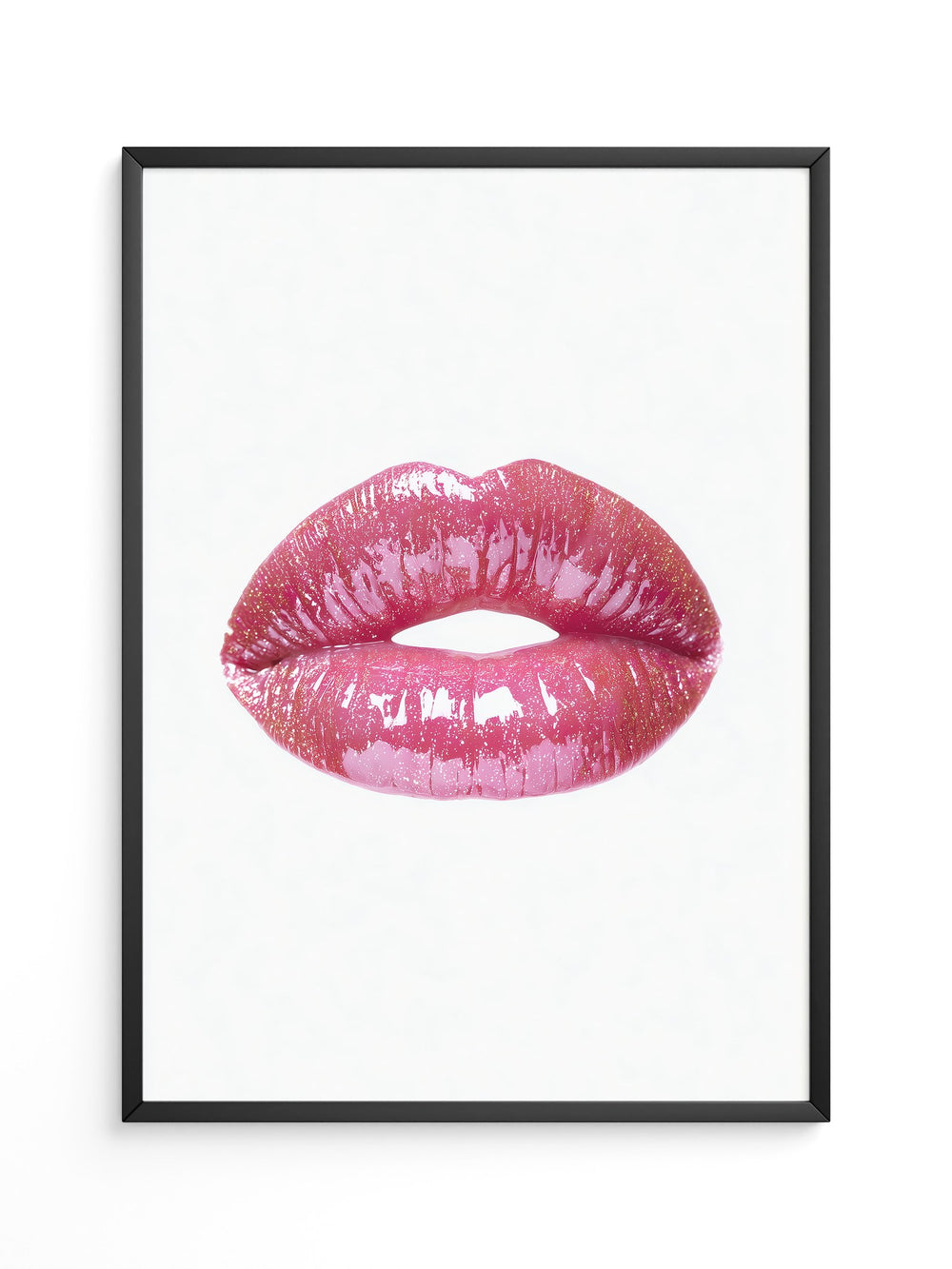 Glitzernde Lippen Hochglanz