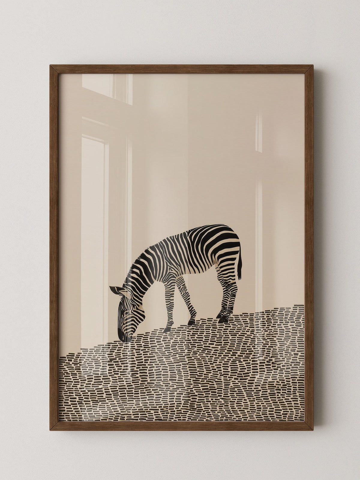 Zebra Grasfläche Grafik