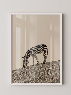 Zebra Grasfläche Grafik