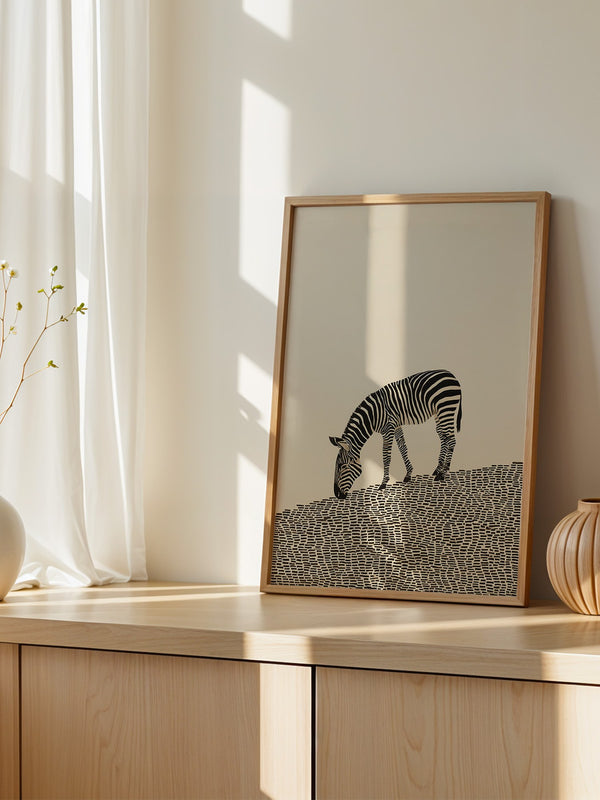 Zebra Grasfläche Grafik