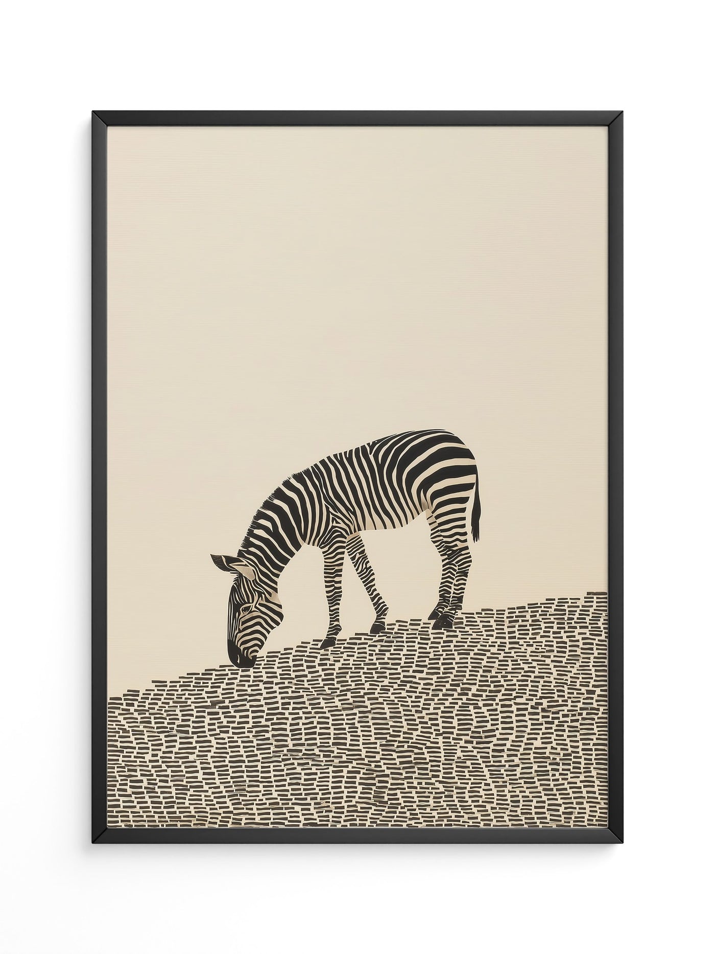 Zebra Grasfläche Grafik