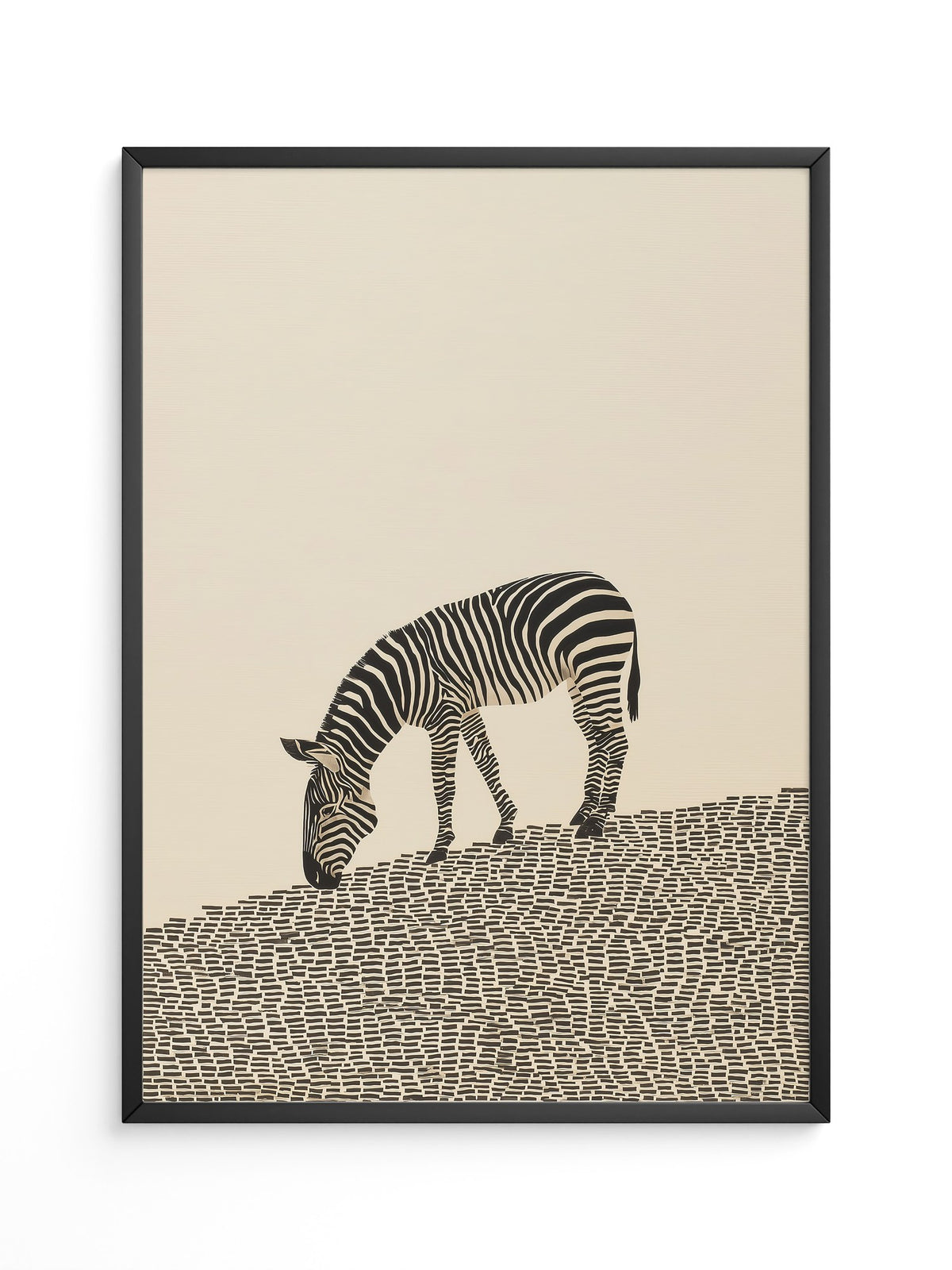 Zebra Grasfläche Grafik