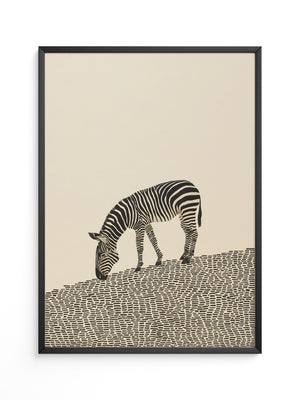 Zebra Grasfläche Grafik