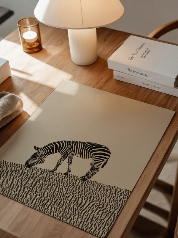Zebra Grasfläche Grafik