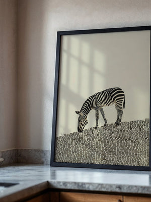 Zebra Grasfläche Grafik